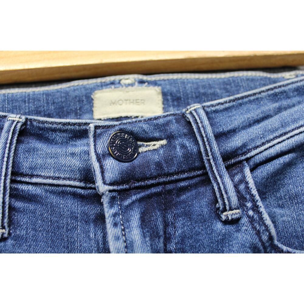 Mother The Husler Ankle Fray Size 24 Heirloom Blue - Picture 4 of 8